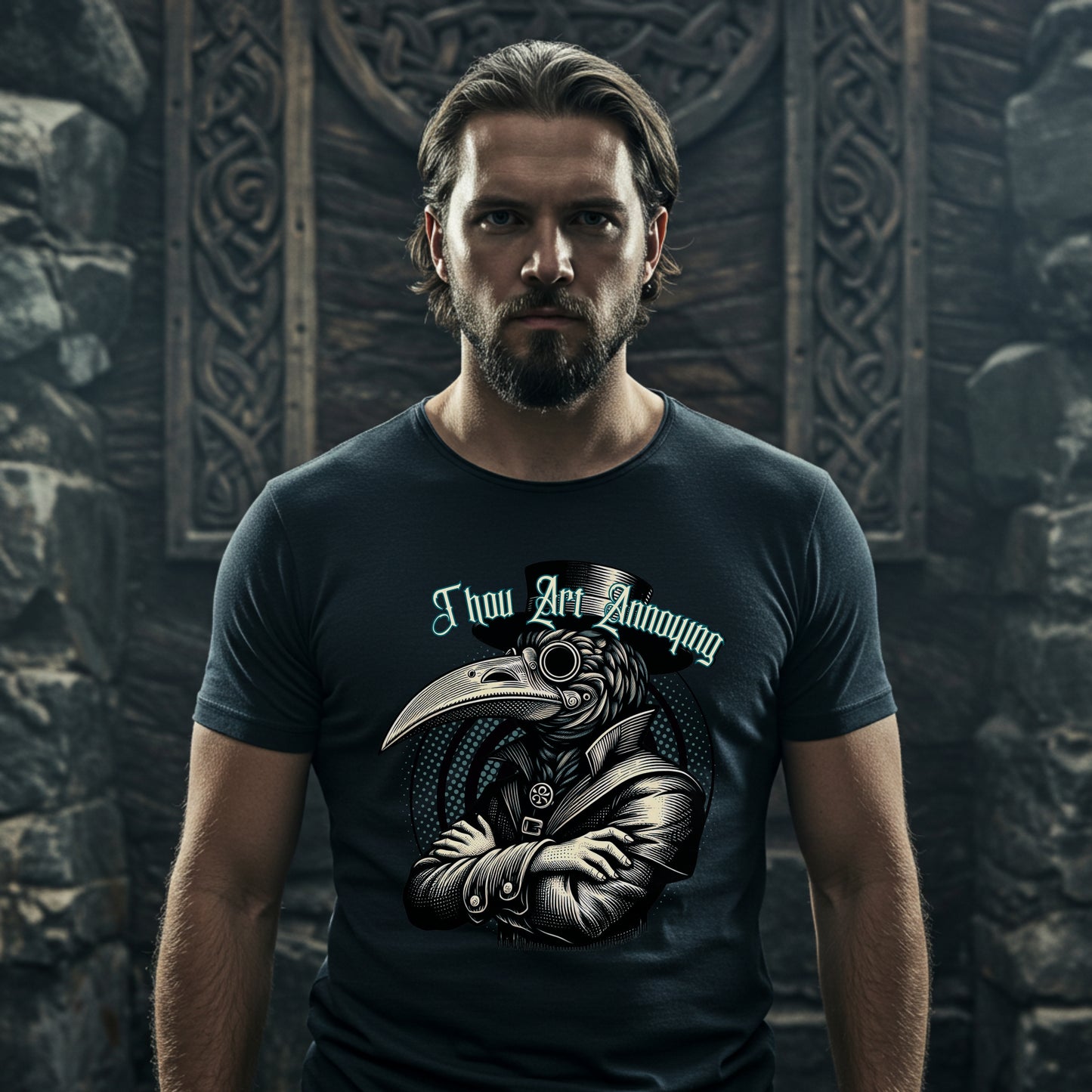 Thou Art Annoying Tee | Funny Medieval Snarky Shirt | Mens Gothic Vintage Sarcasm Top