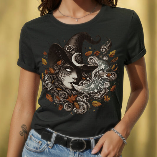 Witch's Whisper Vintage Distressed Tee | Witchcore Autumn Shirt | Womens Top