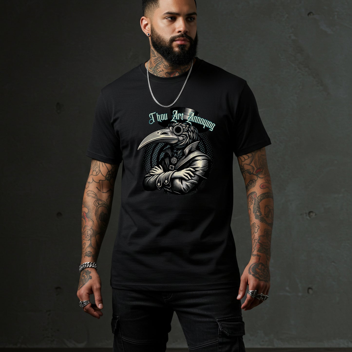 Thou Art Annoying Tee | Funny Medieval Snarky Shirt | Mens Gothic Vintage Sarcasm Top