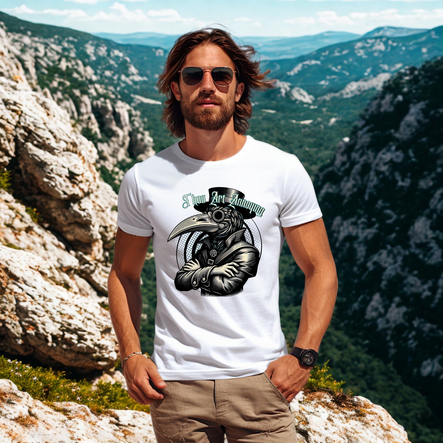 Thou Art Annoying Tee | Funny Medieval Snarky Shirt | Mens Gothic Vintage Sarcasm Top