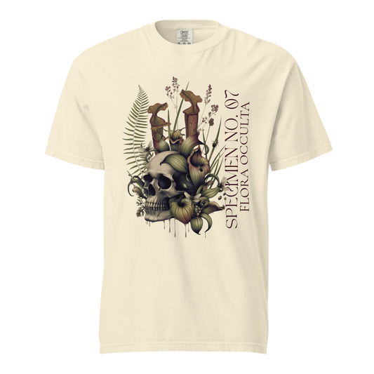 Decay’s Throne Shirt | Gothic Botanical Skull & Carnivorous Plant Tee | Unisex  Cotton T-Shirt